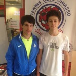 a sinistra Matteo Piras finalista e Milo Cavadini Vincitore U16 maschile